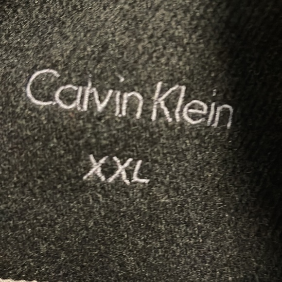 Calvin Klein Wool Blend Black Winter Coat with double Zipper XXL - Picture 7 of 16